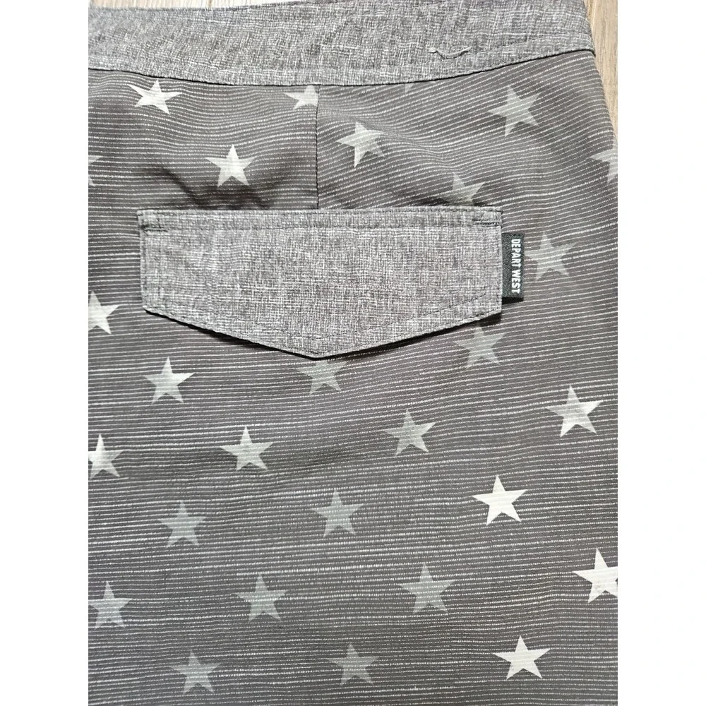 Depart West Board Shorts Men Size 40 Stars & Stripes Multicolor Lightweight 1317